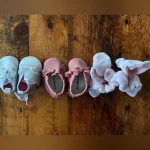 Set of 3 NB soft shoes/booties